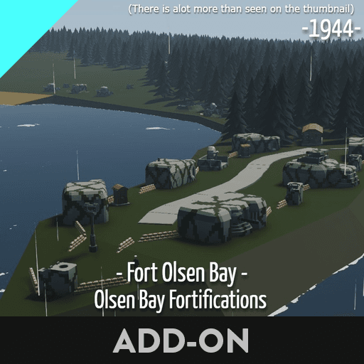 Fort Olsen Bay - Olsen Bay Fortifications - 1944 — Stormworks: Build and Rescue Steam Workshop preview image