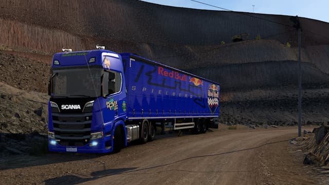 CONJUNTO RED BULL SCANIA R + REBOQUE SCS BOX — Euro Truck Simulator 2 Workshop preview