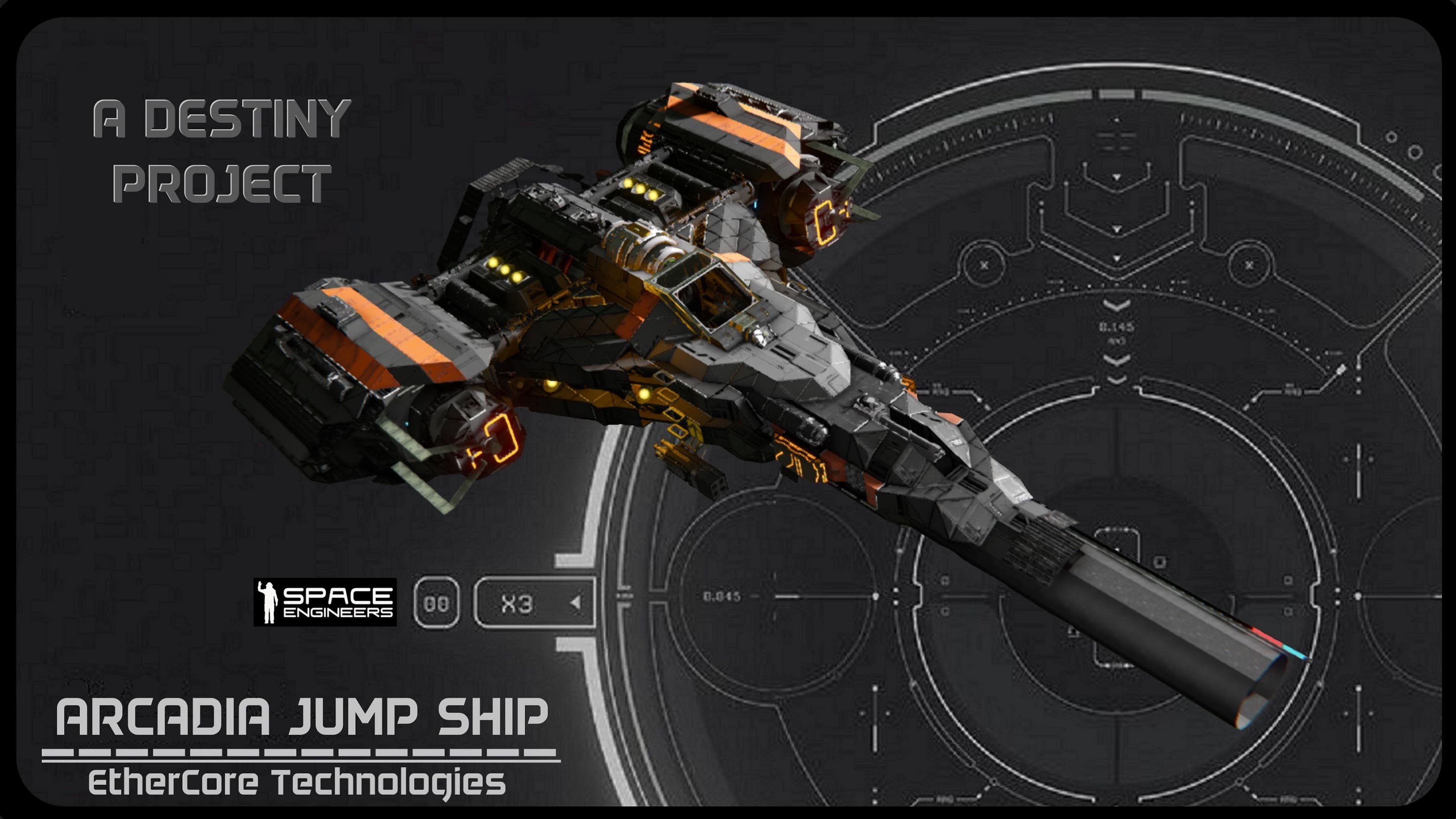 Arcadia Jump Ship — Space Engineers Steam Workshop preview image