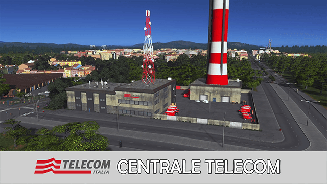 Italian Telephone Company TELECOM ITALIA HQ — Cities: Skylines Steam Workshop preview image