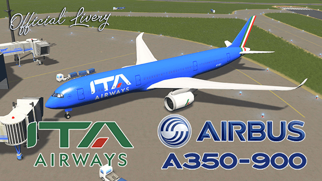 Italian national airline Airbus A350-900 ITA Airways — Cities: Skylines Steam Workshop preview image