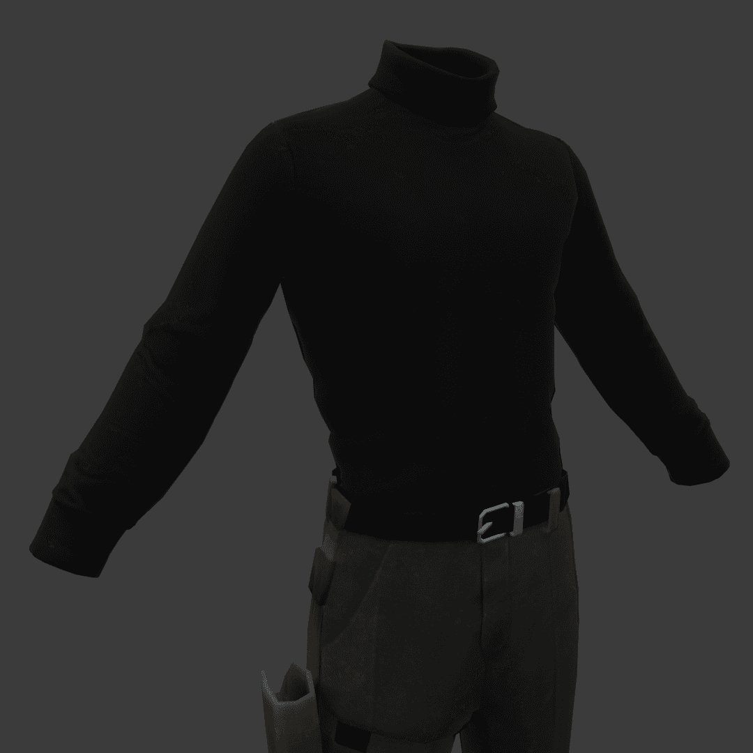 Louis - Turtleneck: Black
 — Left 4 Dead 2 Steam Workshop preview image