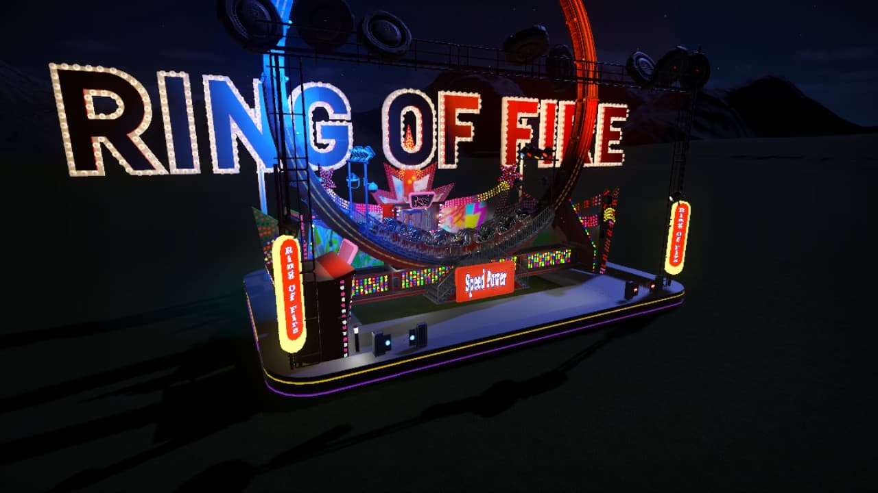 ring of fire rides speed power n — Planet Coaster Workshop preview
