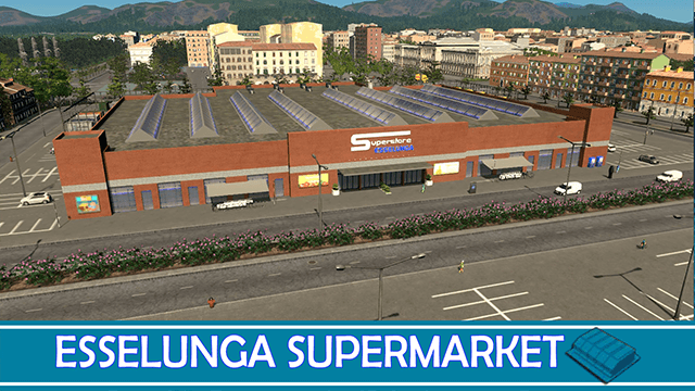 Italian Supermarket ESSELUNGA — Cities: Skylines Steam Workshop preview image