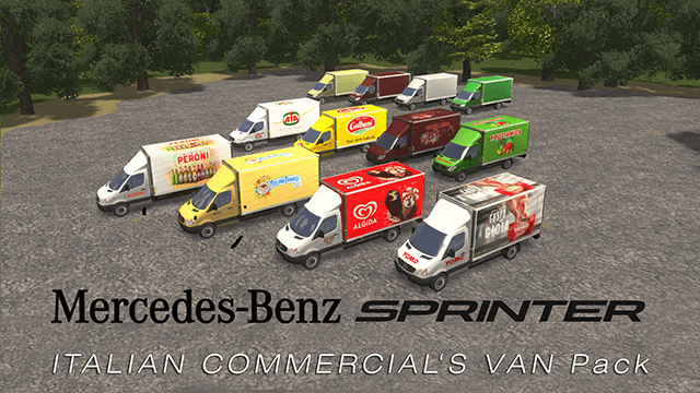 Italian Commercial's Van Pack — Cities: Skylines Steam Workshop preview image