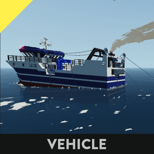 Stern Trawler "Kraskie" LK18 (Updated Xmas 2025) — Stormworks: Build and Rescue Workshop preview