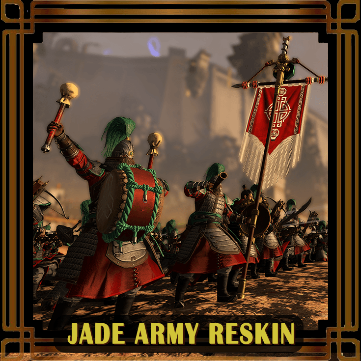 探戈狼的玉勇美化 Jade Army Reskin — Total War: WARHAMMER III Workshop preview