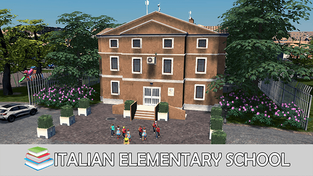 Italian Elementary School — Cities: Skylines Steam Workshop preview image