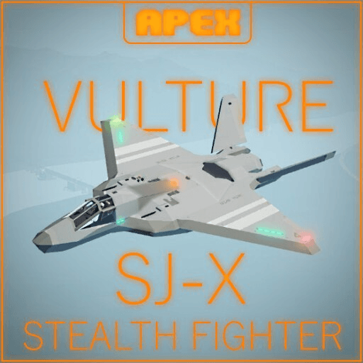 Apex SJ-X Vulture | Stealth Fighter — Stormworks: Build and Rescue Steam Workshop preview image