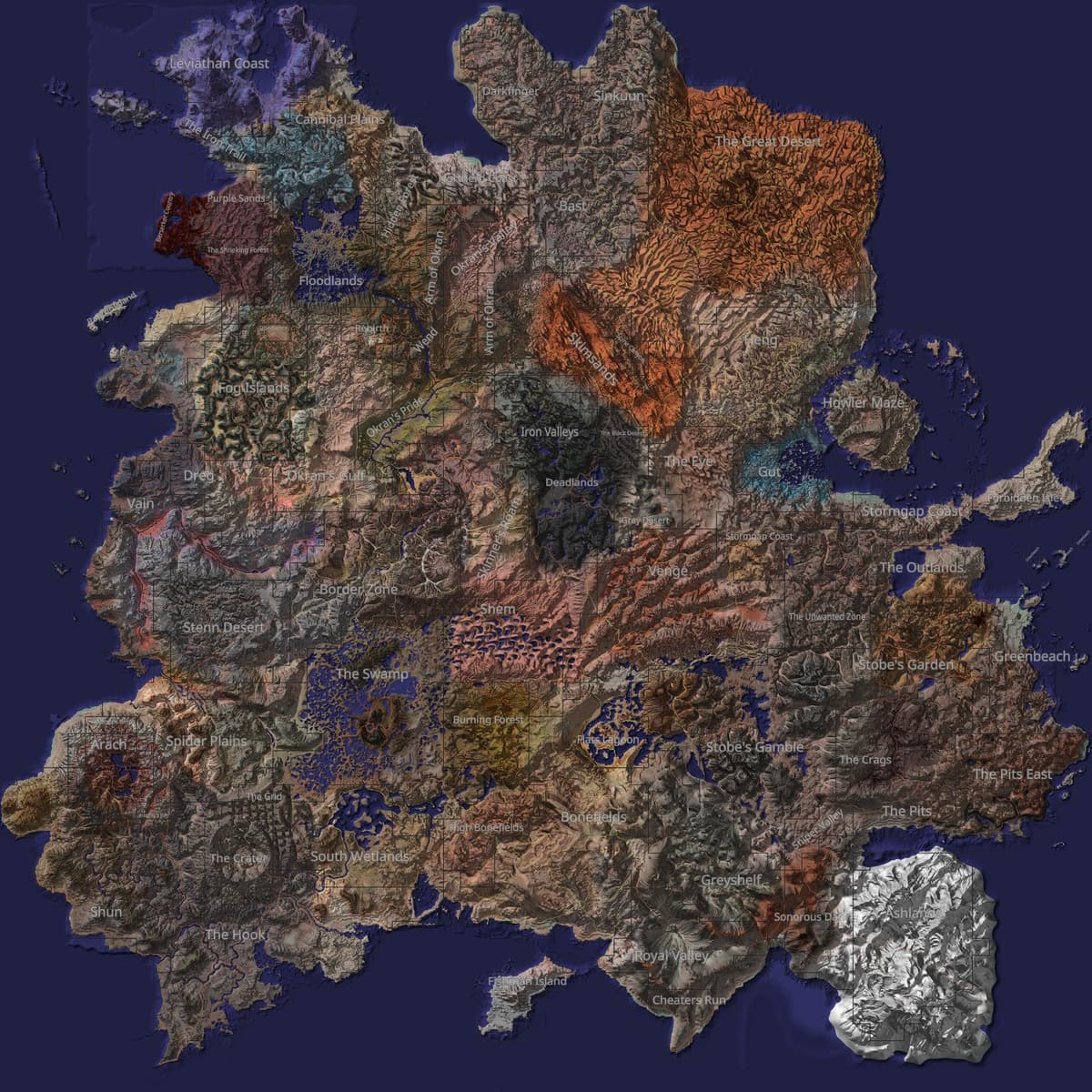 Satellite map - toned down — Kenshi Workshop preview