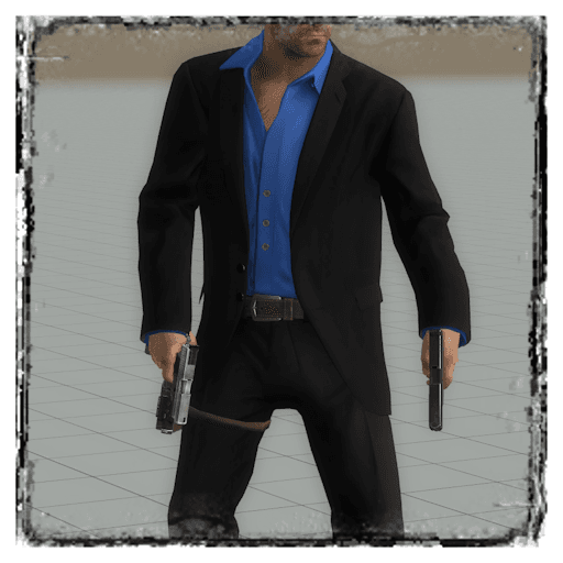 Nick Body - Black Suit, Blue Shirt (Clean)
 — Left 4 Dead 2 Steam Workshop preview image
