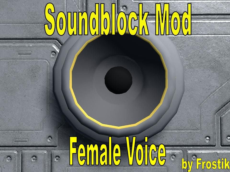 Soundblock Female Voice — Space Engineers Steam Workshop preview image