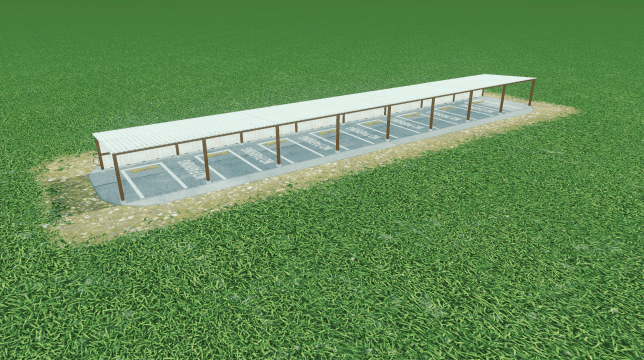 遮阳棚停车位 5×1 — Cities: Skylines Steam Workshop preview image