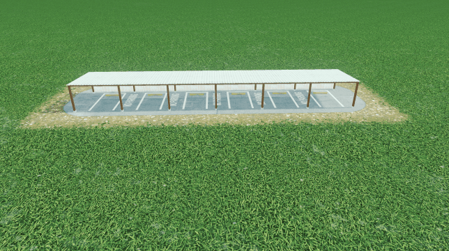 遮阳棚停车位 4×1 — Cities: Skylines Steam Workshop preview image