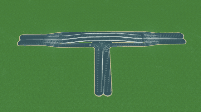T字上跨路口/4R*2（mike's road） — Cities: Skylines Steam Workshop preview image