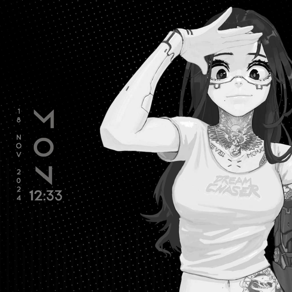 Dream Chaser Black and white — Wallpaper Engine Steam Workshop preview image