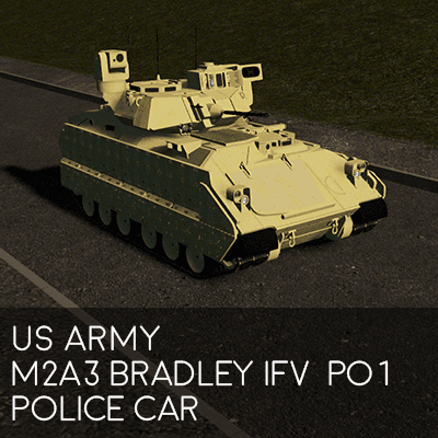 US Army M2A3 Bradley IFV (police car) — Cities: Skylines Steam Workshop preview image