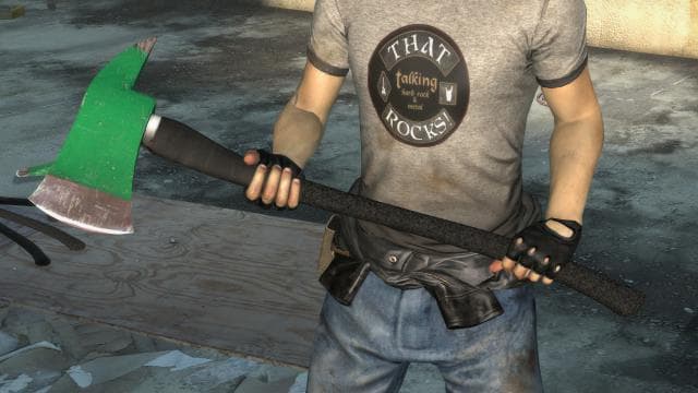 Fireaxe - green synthetic — Left 4 Dead 2 Steam Workshop preview image