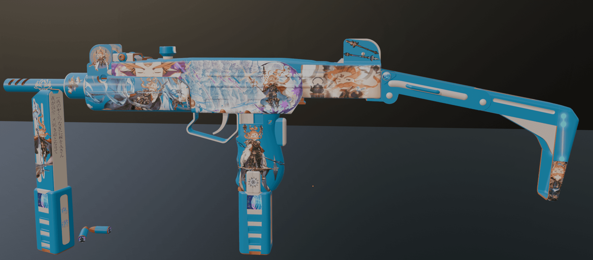 【碧蓝幻想/Granblue Fantasy】 WSP-9  十天众十渐变十描边UZI/  replaces UZI
 — Left 4 Dead 2 Steam Workshop preview image