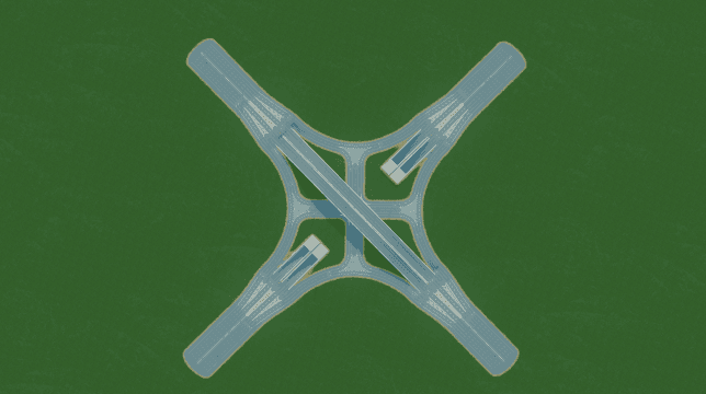 右侧左转上跨下穿②（mike's 道路） — Cities: Skylines Steam Workshop preview image