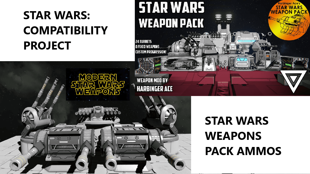 Star Wars Compatibility Project: SW Weapons Pack V+ — Space Engineers Workshop preview