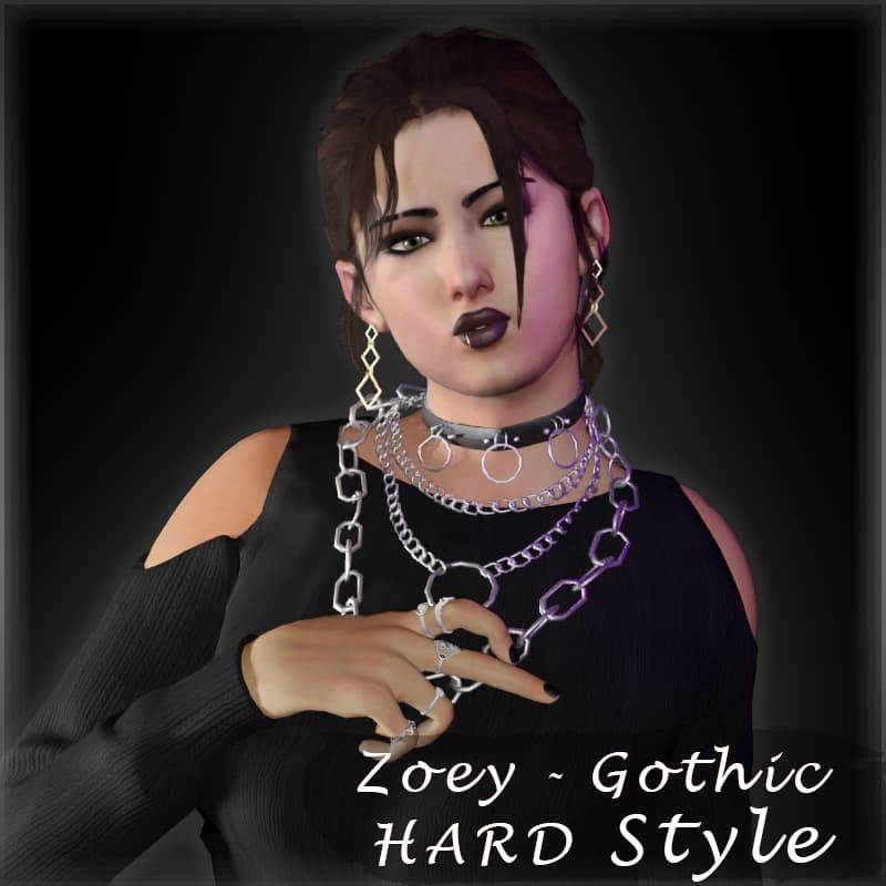 Zoey Gothic - Hard Style — Left 4 Dead 2 Workshop preview