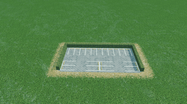带围栏停车位 4×2 — Cities: Skylines Steam Workshop preview image