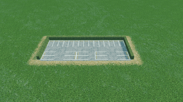 带围栏停车位 5×2 — Cities: Skylines Steam Workshop preview image