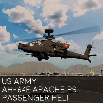 US Army AH-64E Apache Guardian Attack Helicopter (Passenger Helicopter) — Cities: Skylines Steam Workshop preview image
