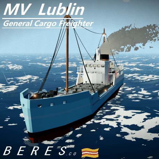 M.V. Lublin - 56 Meter Cargo Freighter — Stormworks: Build and Rescue Steam Workshop preview image