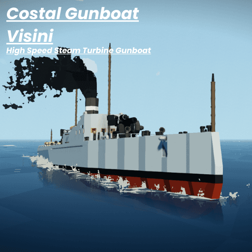 Steam Costal Gunboat - Visini [LEGACY] — Stormworks: Build and Rescue Steam Workshop preview image