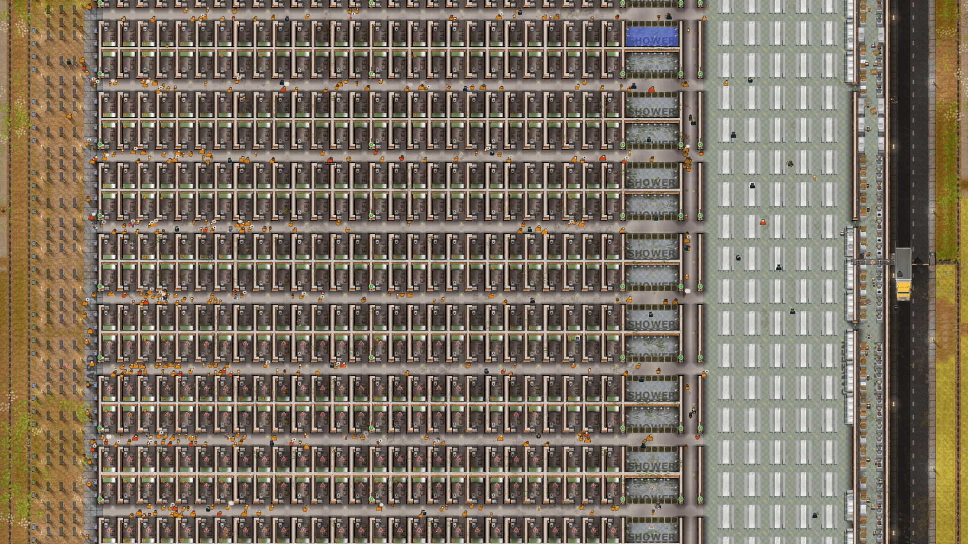 500 Prisoners with 70 guards — Prison Architect Steam Workshop preview image