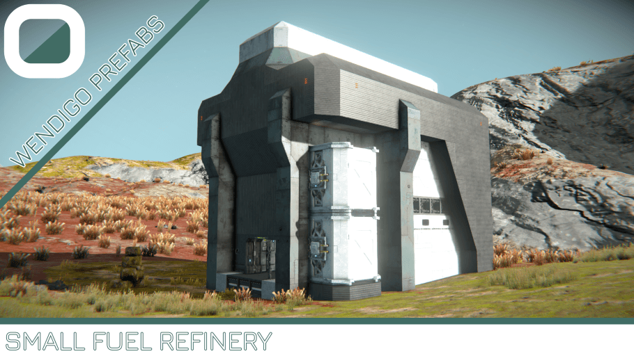 Small Fuel Refinery by Wendigo Prefabs — Space Engineers Steam Workshop preview image