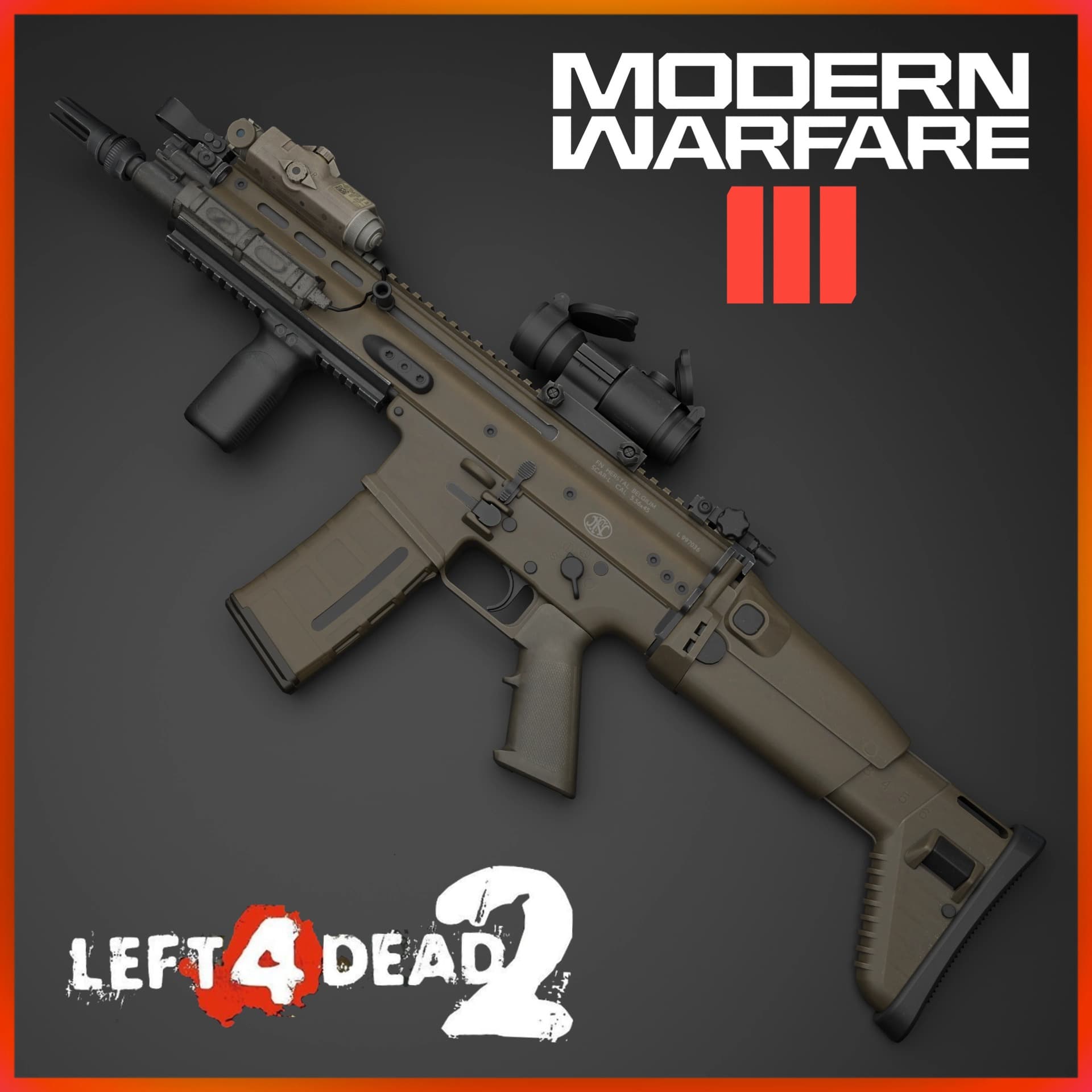 COD:MW2023 SCAR-L Tactical（Rifle_Desert） — Left 4 Dead 2 Workshop preview
