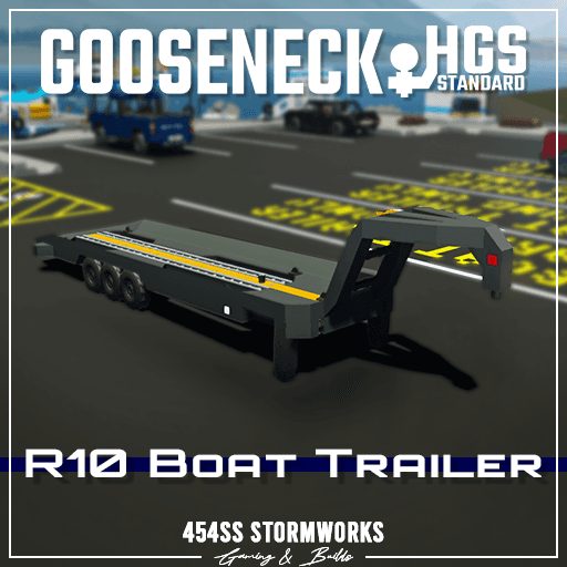 Regalbilt R10 Boat Gooseneck Trailer (HGS/SIBTaT) — Stormworks: Build and Rescue Steam Workshop preview image