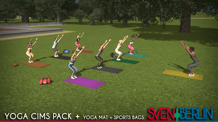 Yoga Cims Pack animated — Cities: Skylines Steam Workshop preview image
