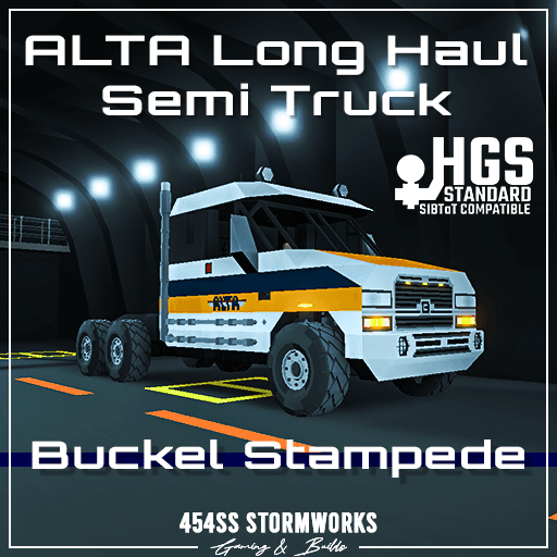 Buckel Stampede ALTA Long Haul Sleeper Semi Truck (HGS/SIBTaT) — Stormworks: Build and Rescue Steam Workshop preview image