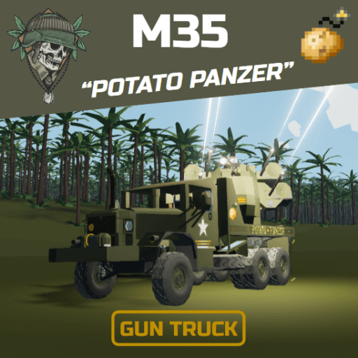 M35 Gun Truck - "Potato Panzer" — Stormworks: Build and Rescue Steam Workshop preview image