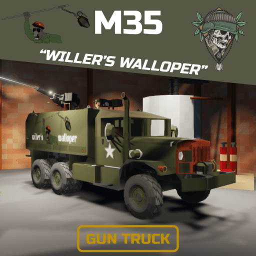 M35 Gun Truck - "Willer's Walloper" — Stormworks: Build and Rescue Steam Workshop preview image