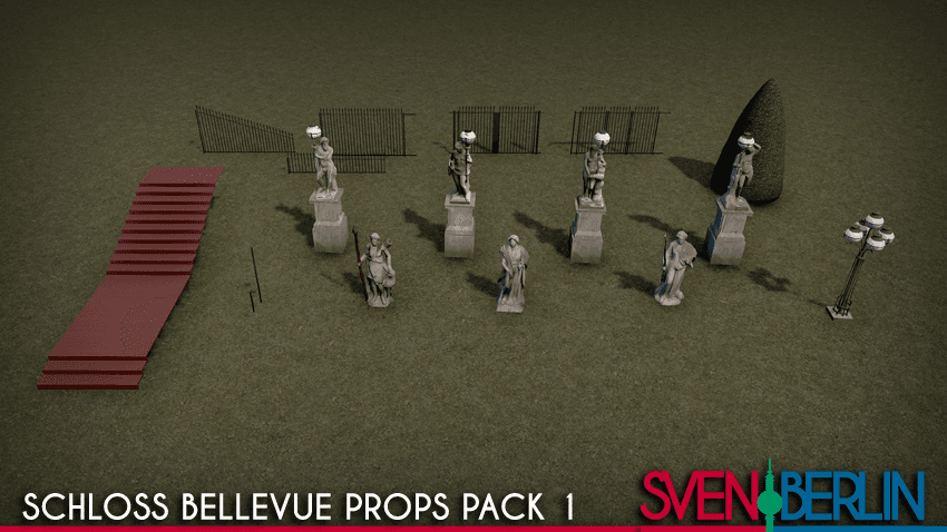 Schloss Bellevue props pack 1 — Cities: Skylines Steam Workshop preview image