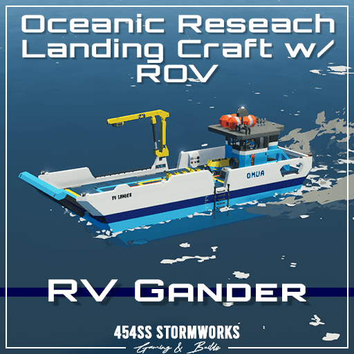 R.V. Gander (Research Landing Craft) w/ ROV — Stormworks: Build and Rescue Steam Workshop preview image