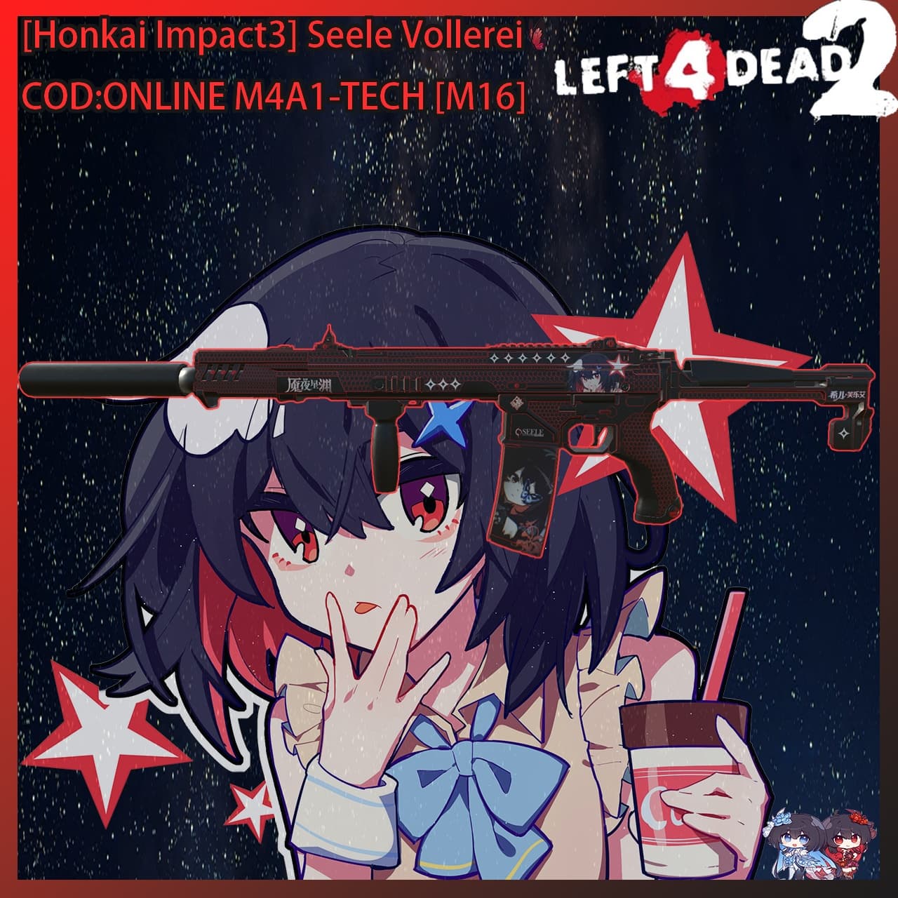 [Honkai Impact3] Seele COD:ONLINE M4A1-TECH [m16] — Left 4 Dead 2 Steam Workshop preview image