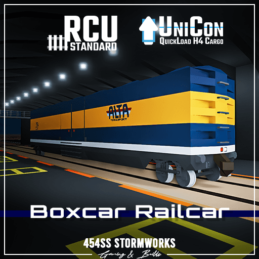 ALTA UniCon Boxcar Railcar (RCU Standard) — Stormworks: Build and Rescue Steam Workshop preview image