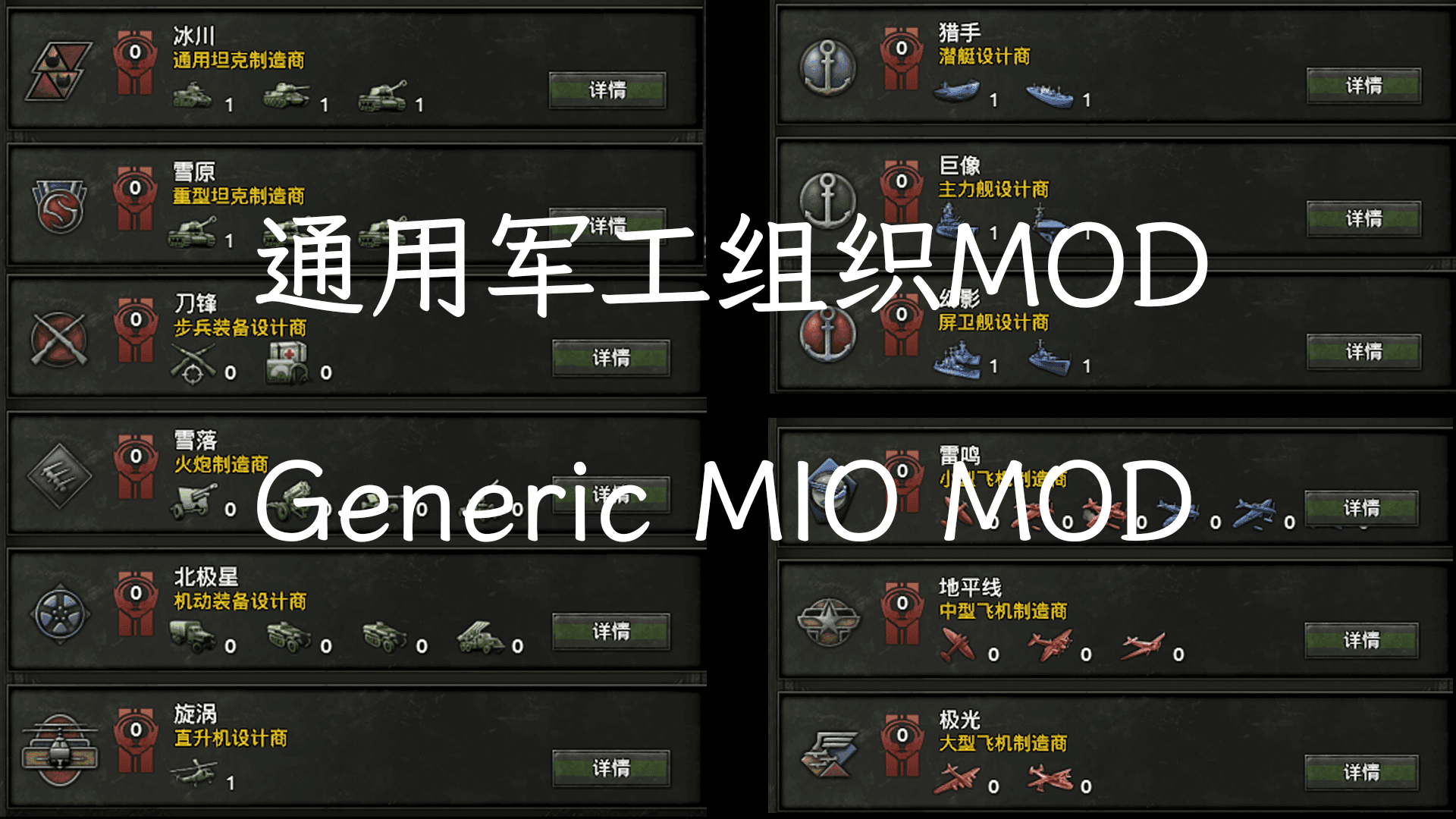 yuki's generic MIOs — Hearts of Iron IV Steam Workshop preview image