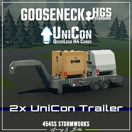 2x UniCon Gooseneck Trailer (HGS/SIBTaT) — Stormworks: Build and Rescue Steam Workshop preview image