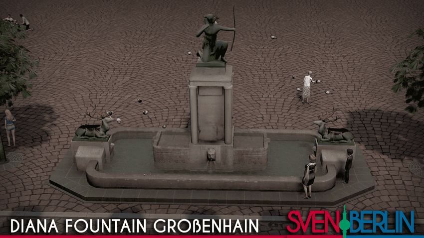 Diana fountain Großenhain / animated water — Cities: Skylines Steam Workshop preview image