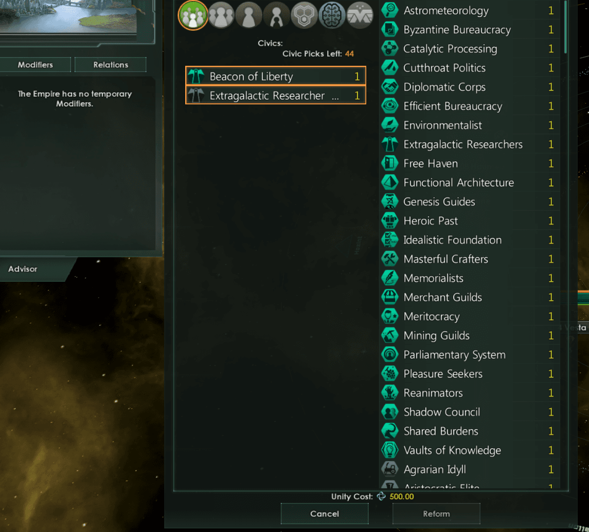 Government Reform BIGGER — Stellaris Workshop preview