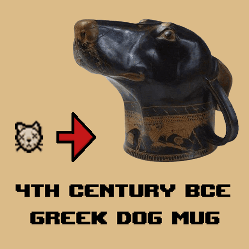 4th Century BCE Greek Dog Mug — The Binding of Isaac: Rebirth Workshop preview
