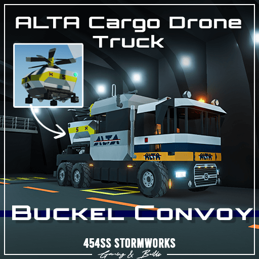Buckel Convoy ALTA Drone Command Truck (w/ Cargo Drone) — Stormworks: Build and Rescue Steam Workshop preview image