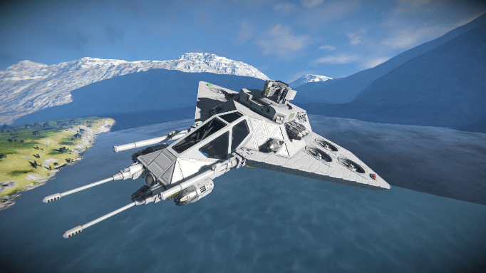 SAFR-40 Raven Gunship — Space Engineers Workshop preview